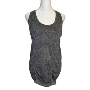 Athleta gray Fastest Track racerback tank top size L